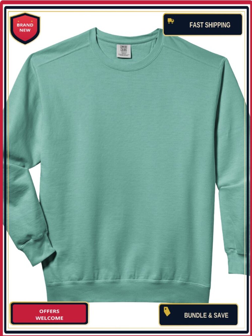 Funny Porch Goose Adult Sweatshirt Cotton Blend Long Sleeve Crew Neck
